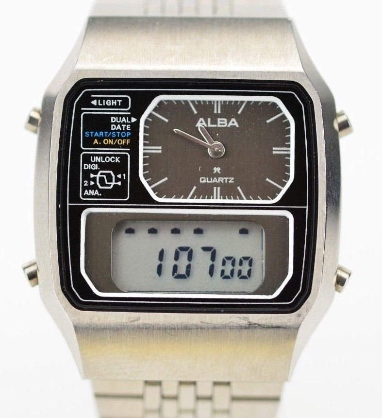 alba analog digital watch