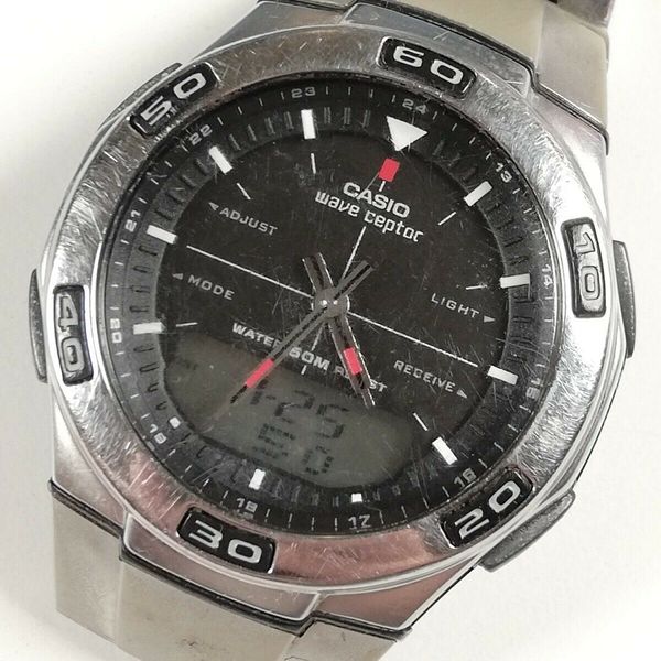 CASIO WAVE CEPTOR WVA-105H 2758 Digital Watch FAULTY / SPARES / REPAIRS ...