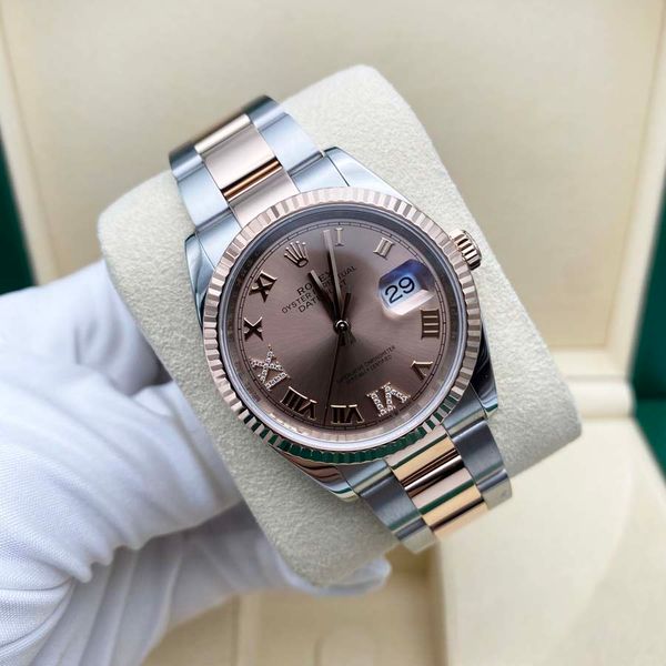 FS: Rolex Datejust 36mm Slate Roman Diamond 6 and 9 Dial Fluted Bezel ...