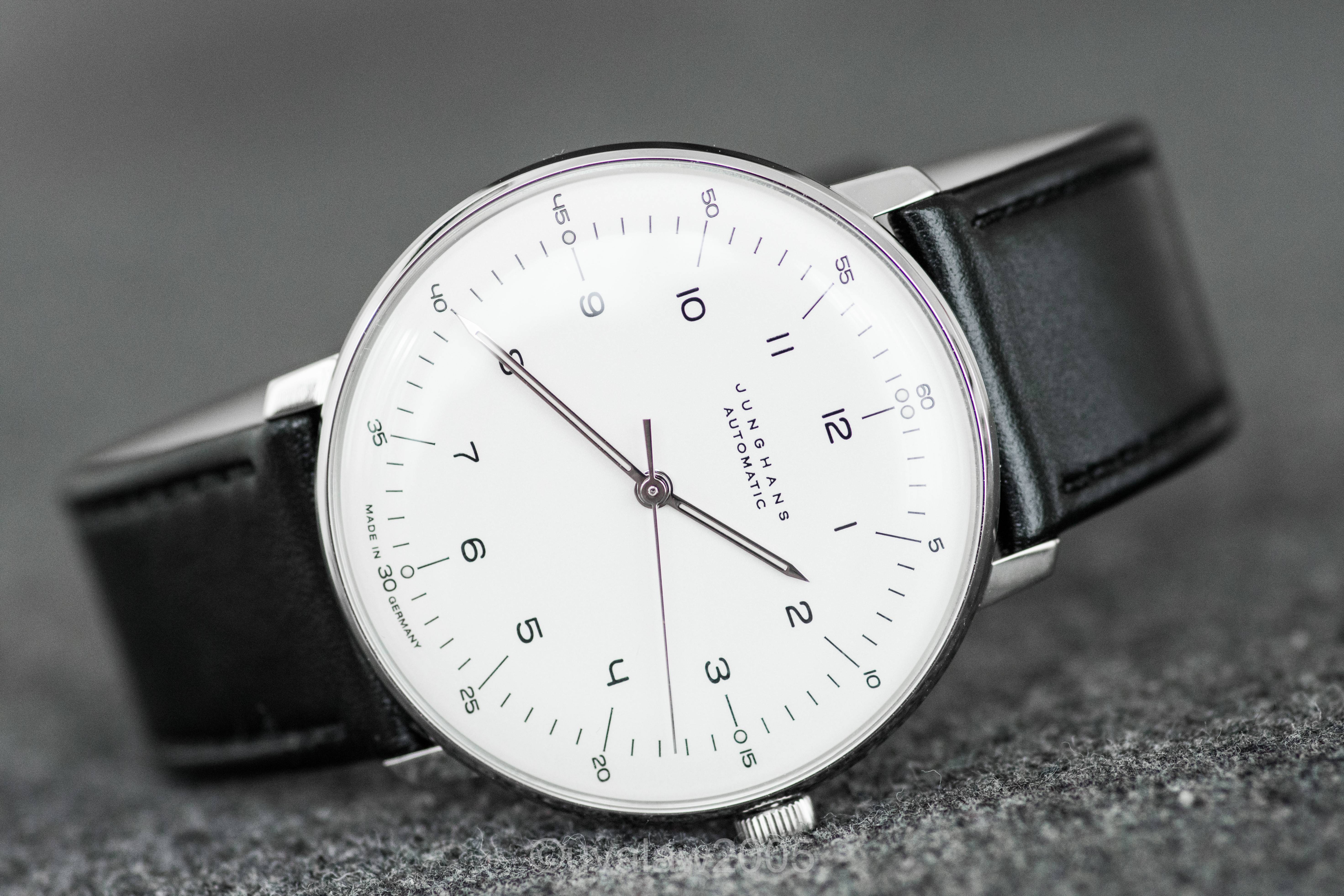 FS Junghans Max Bill Automatic Black Leather Strap 027 3500.00