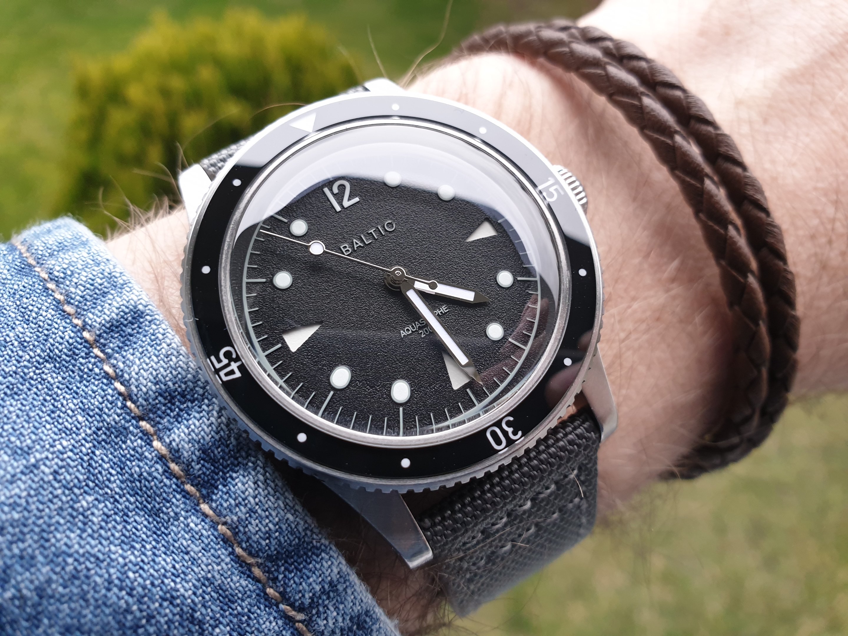 €550 EUR] Baltic Aquascaphe Black silver diver | WatchCharts 