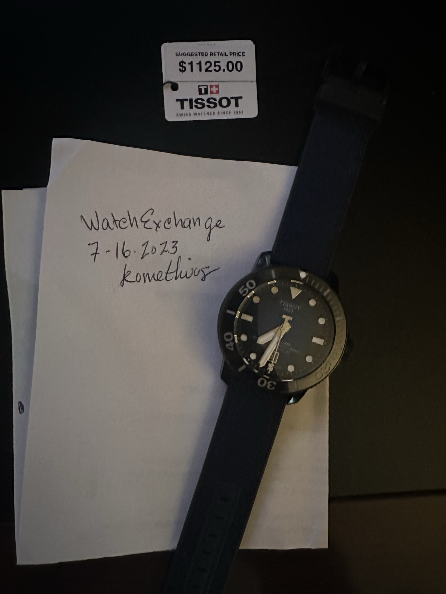 WTS Tissot Seastar 2000 Professional WatchCharts Marketplace