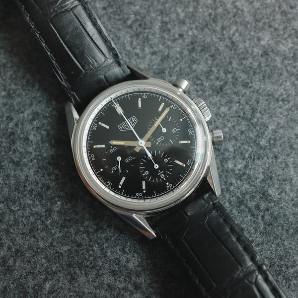 [FS] TAG Heuer Carrera 1964 Re-edition Chronograph CS3111 Black Dial ...