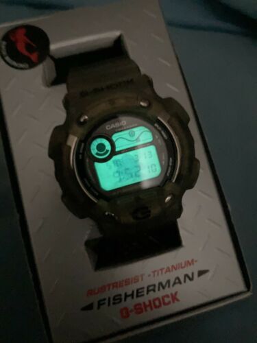 RARE Casio G-Shock DW-8600 MS-8T Fisherman Box Tag Papers Titanium