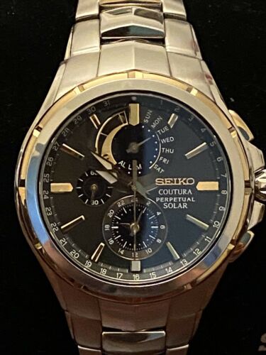 seiko perpetual solar chronograph v198