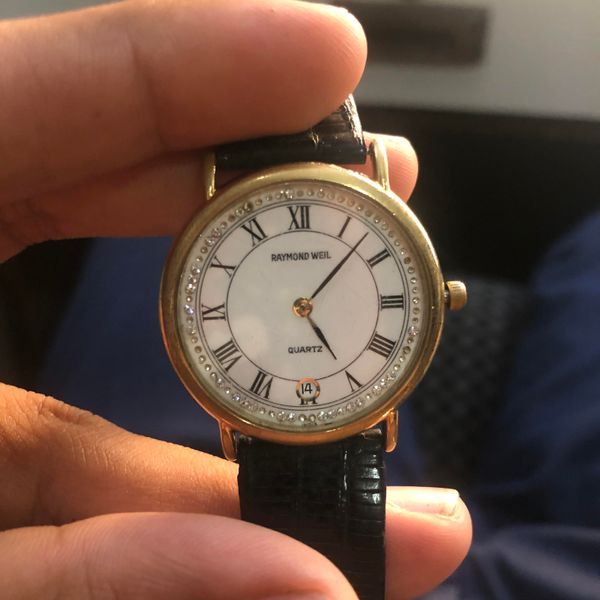 [WTS] Raymond Weil - 9124 - 18K gold plated with original leather strap ...