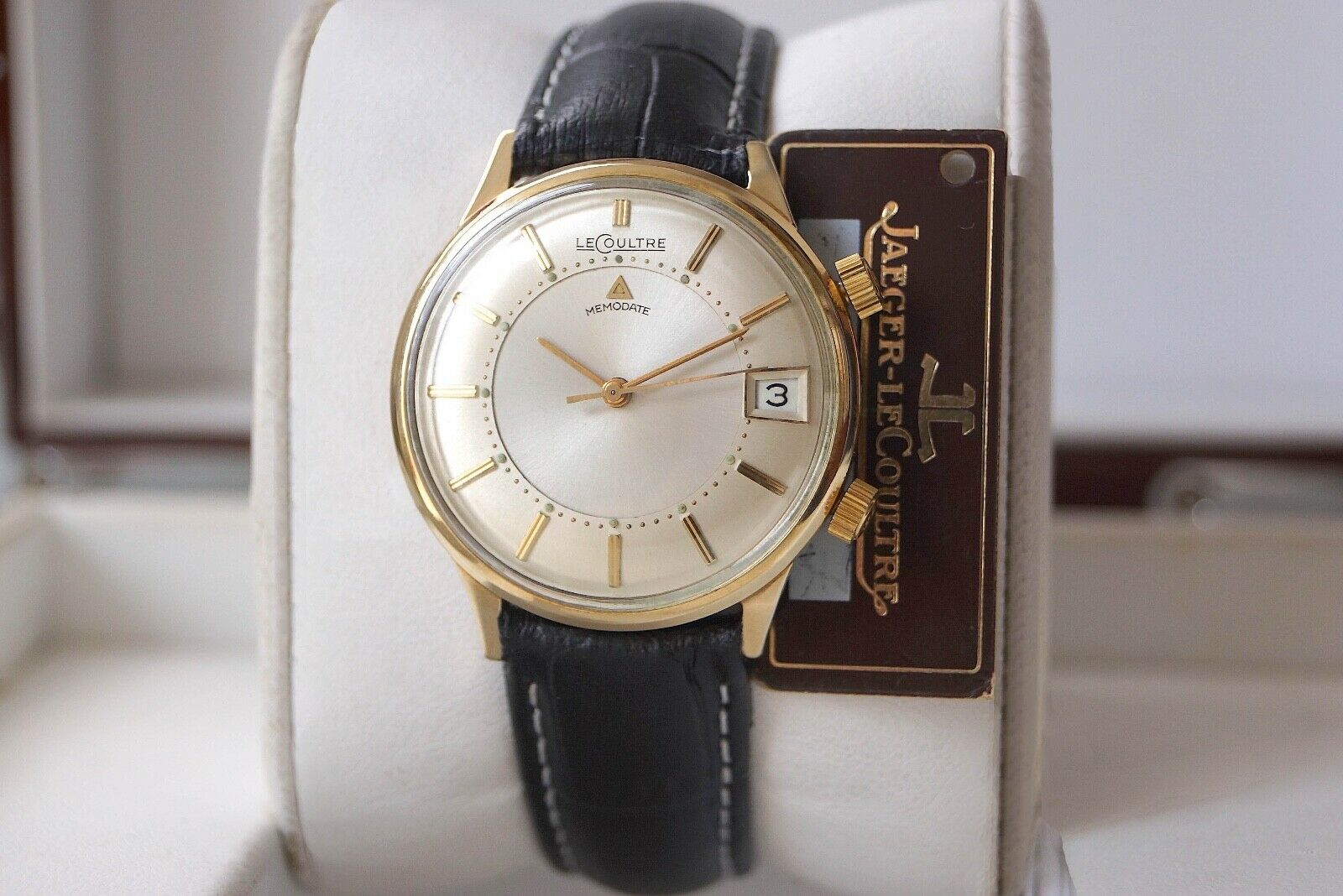 ICONIC JAEGER LECOULTRE MEMOVOX MEMODATE ALARM ORIGINAL DIAL JL