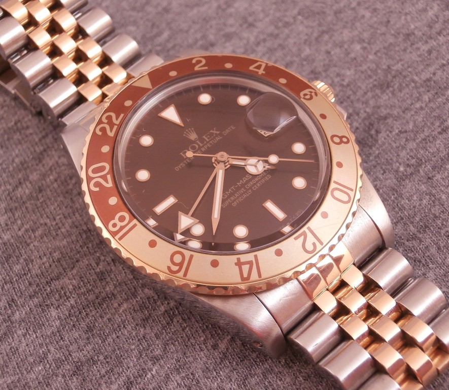 fs-rolex-16753-gmt-root-beer-brown-dial-on-jubilee-watchcharts