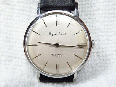 Vintage 1960's Orient Royal 19 Jewels manual wind watch