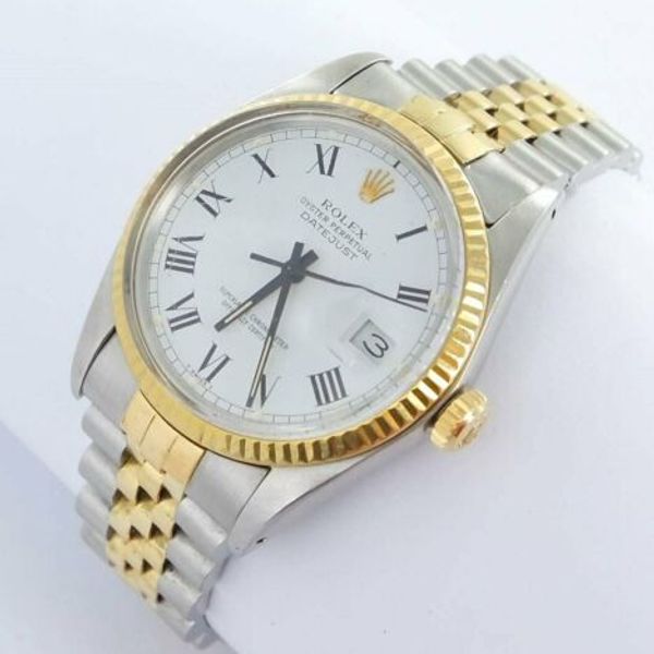 Rolex Datejust Herren Uhr Buckley Dial Stahl/Gold Ref.16013 | WatchCharts