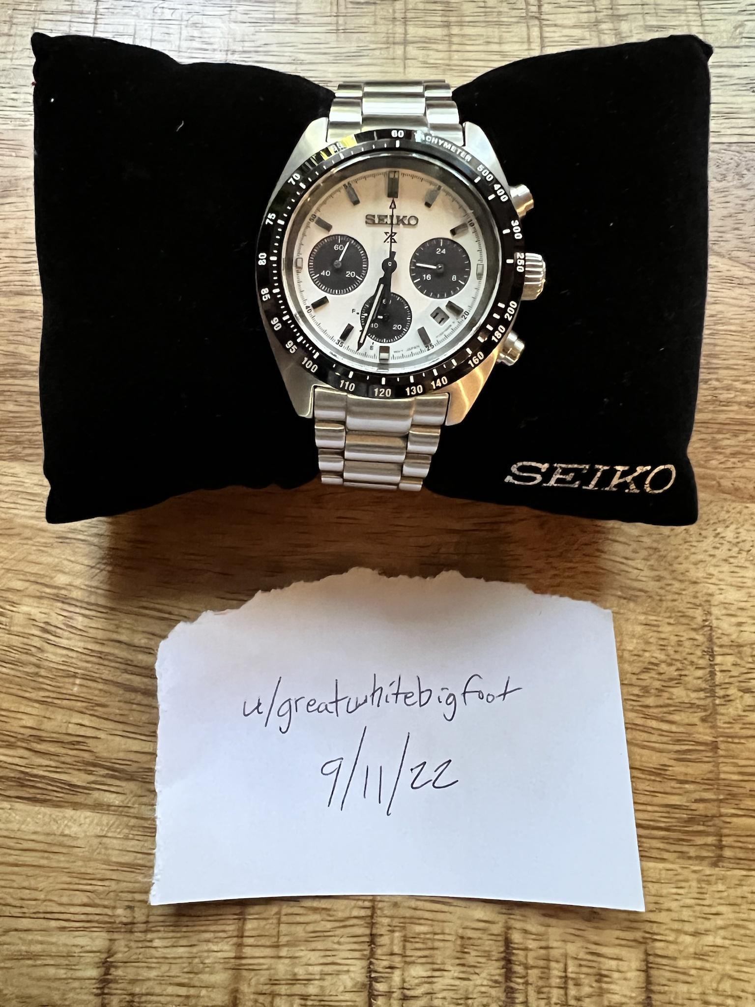[WTS] Seiko Prospex SSC813 Solar Panda Chronograph “Seitona” | WatchCharts