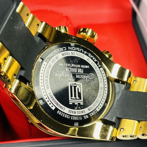Invicta Jason Taylor 60mm Swiss Quartz Chronograph Strap Watch
