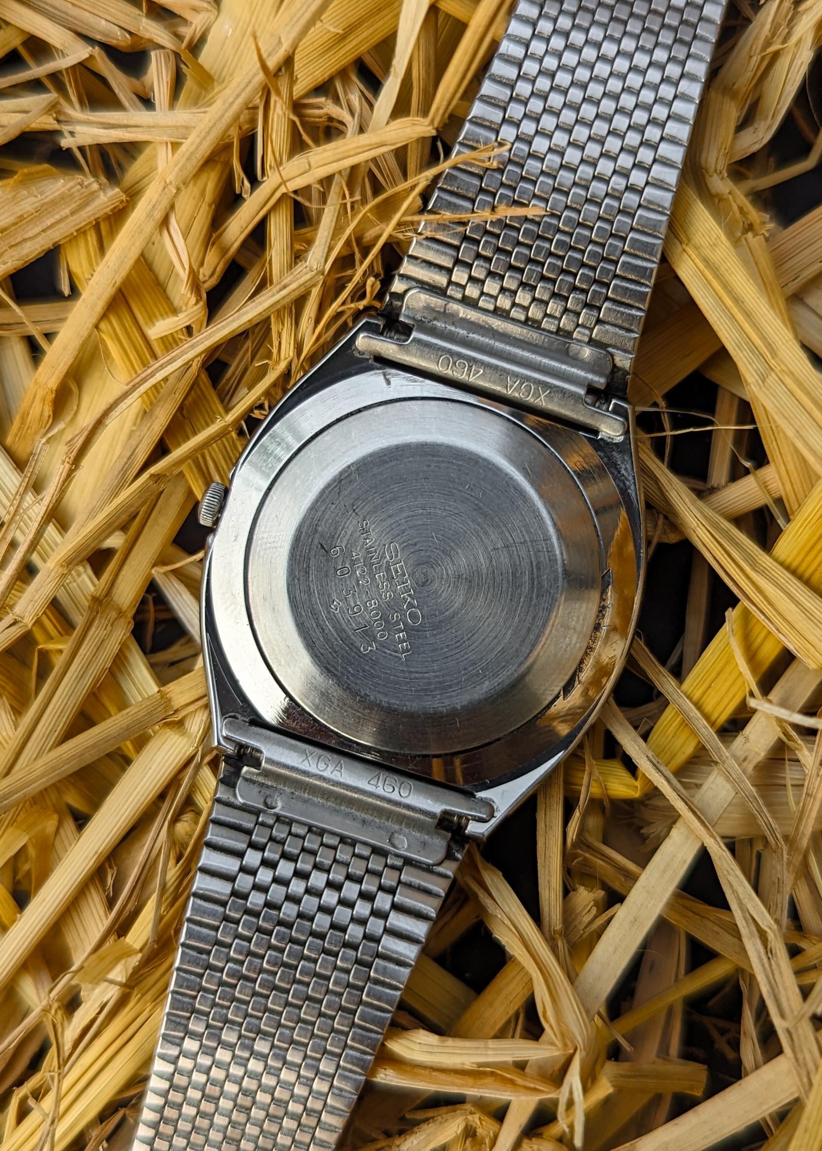 WTS] Vintage JDM SEIKO Quartz Ref. 4122-8000 - BLUE WAFFLE
