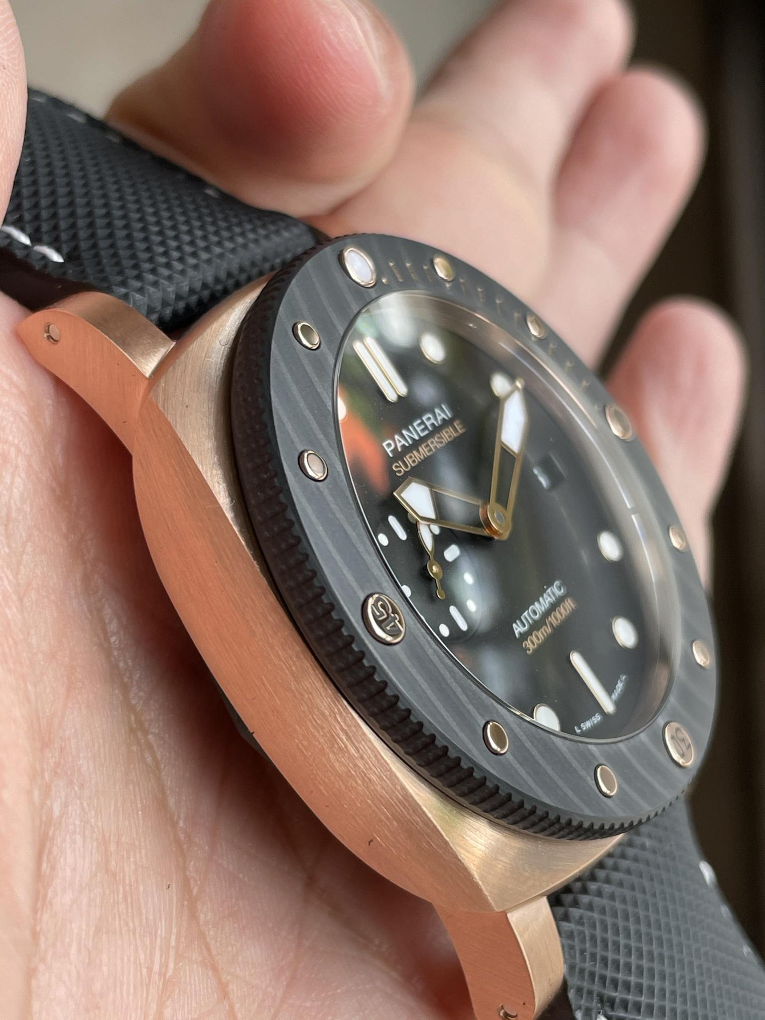 Fs PANERAI BRAND NEW PAM 1070 ROSE RED GOLD CARBOTECH