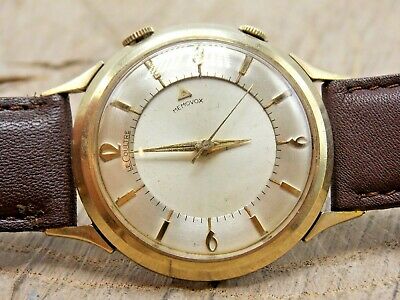 Vintage LeCoultre 17 jewel Cal K814 10K GF Memovox Alarm wrist