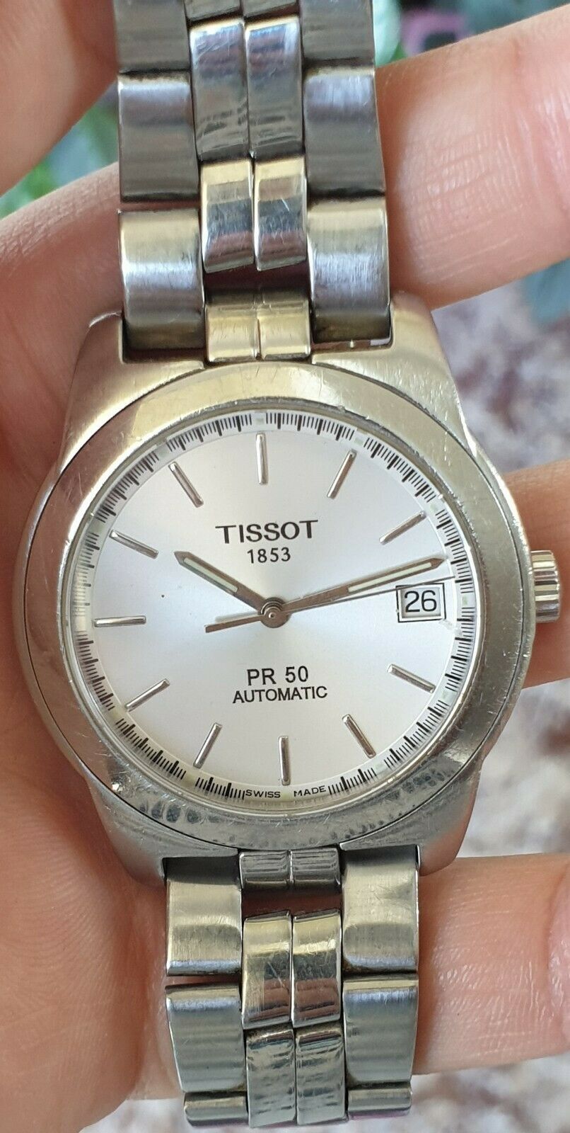 Tissot 1853 PR 50 Automatic J374 474K Sapphire Crystal Water