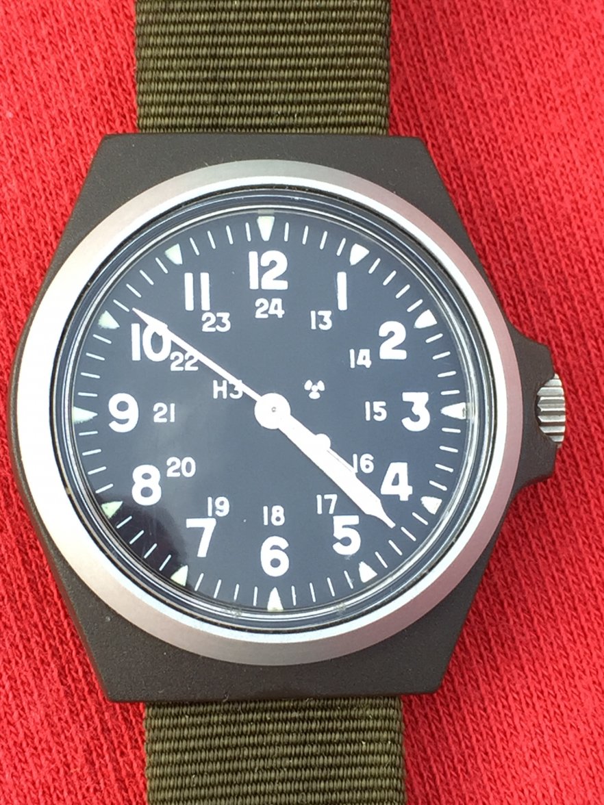 STOCKER & YALE Type 1 Sandy 490 ETA 2801 Military Watch MIL-W-4637 4E Dec  1991, Swiss made – Long's Fine Watches