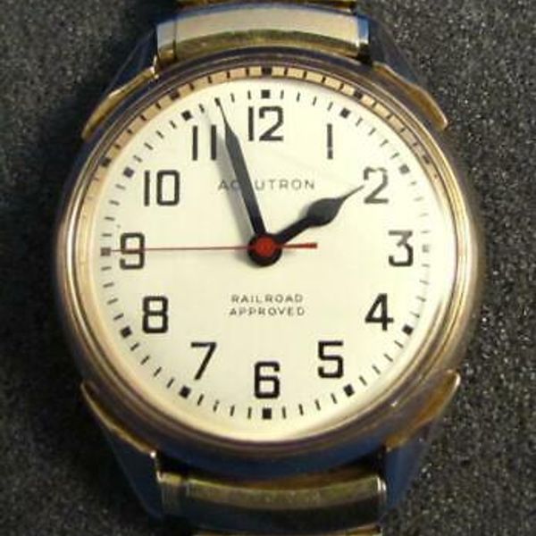 1965 M5 Men's Bulova ACCUTRON Railroad Approved SSteel Wristwatch ...