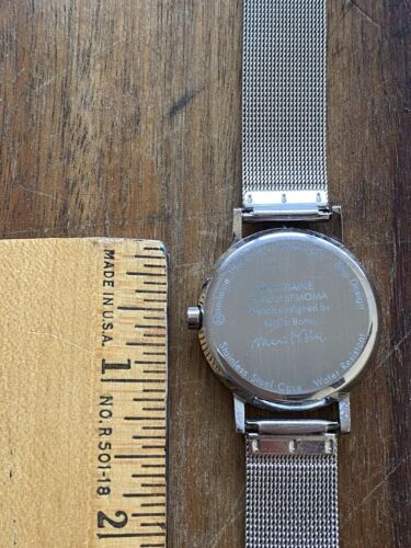 Mondaine SFMOMA Mario Botta Unisex Stainless Steel White