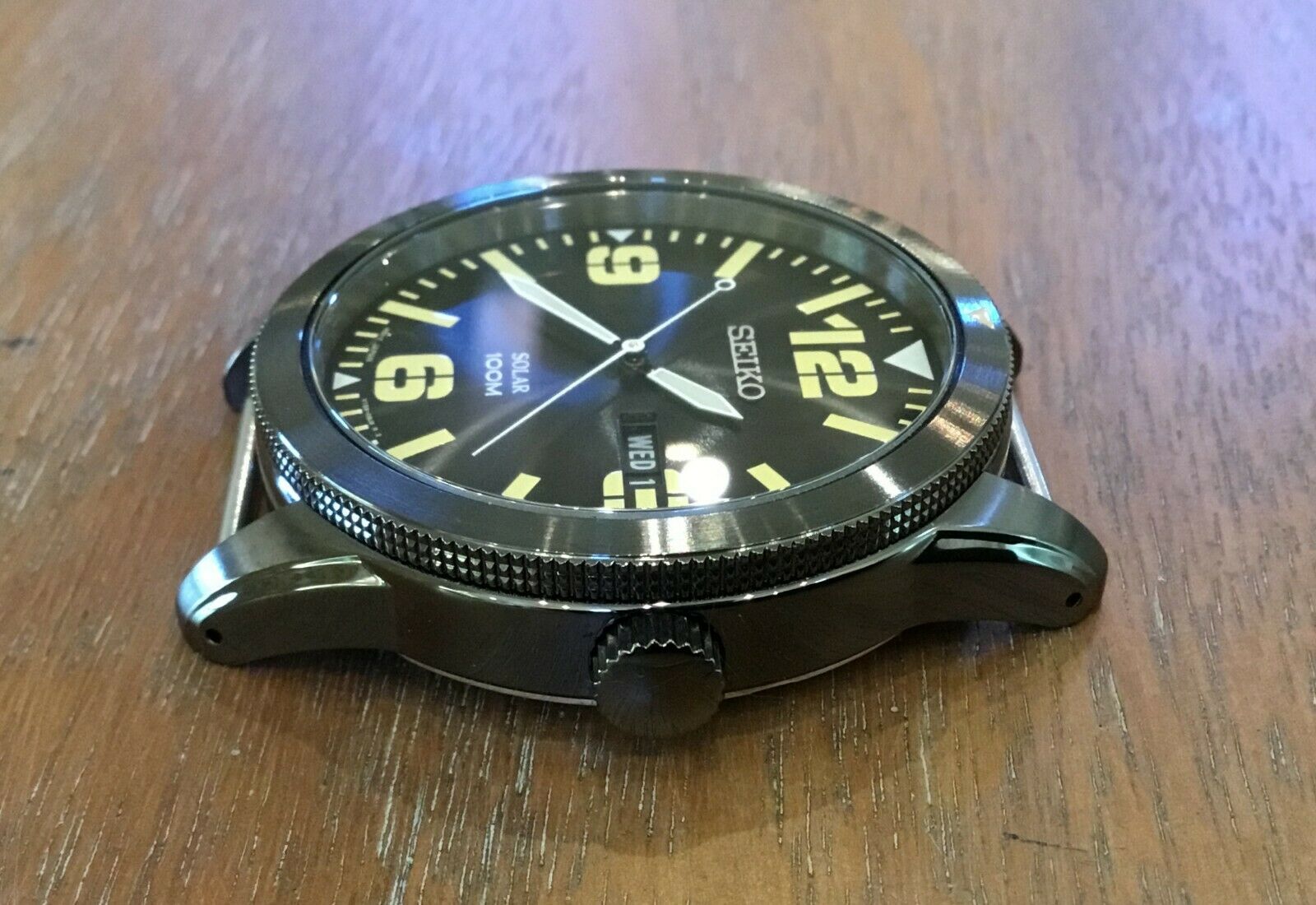 Seiko Men's SNE331 Sport Solar Black Dial Black Stainless Steel Case Wrist  Watch | WatchCharts