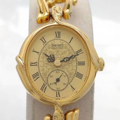 SEIKO 1428-5120 Ladies used watch quartz 3 needles gold