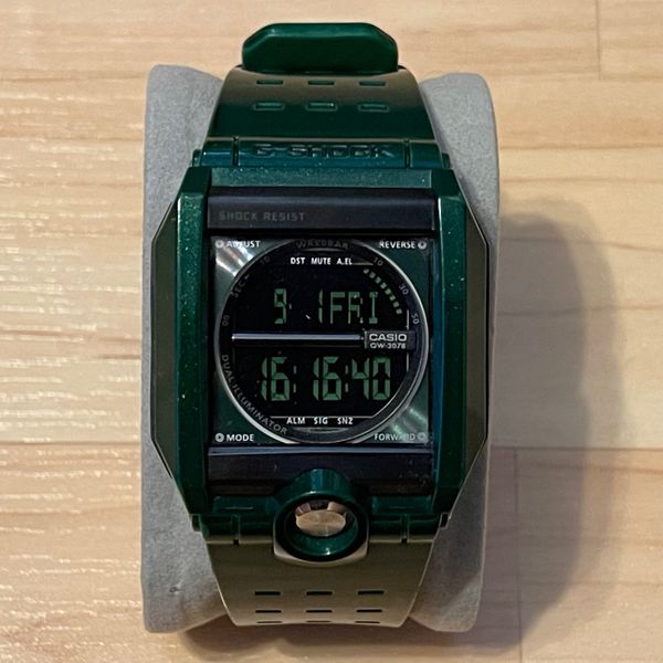 生産終了★完動品★グリーン】G-SHOCK G-8100Aデュアルイルミネーター WTS] Casio G-Shock G-8100A-3 Vintage Dual Illuminator Green