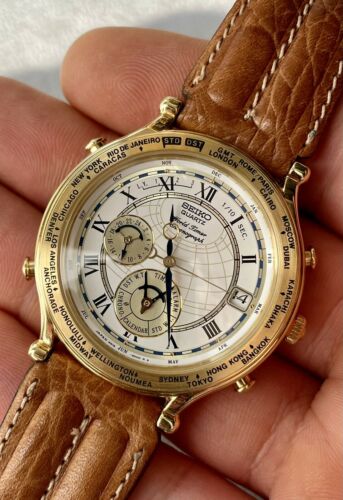 Rare SEIKO World Timer Chronograph Quartz 6M15 9000 R2 | WatchCharts