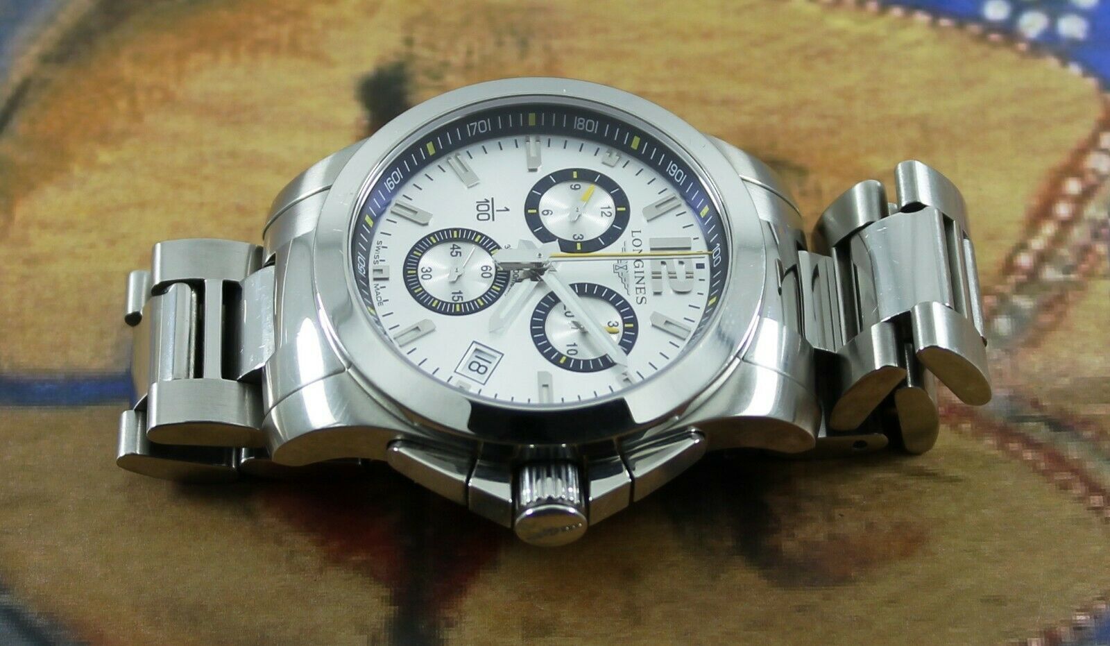 Longines Conquest St. Moritz Men s Chronograph Quartz Watch L3