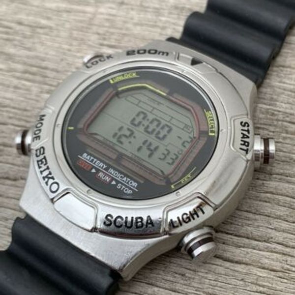 1993 JDM Seiko S800-0020 Scuba Divers Quartz LCD Men's Watch. Dive Computer  | WatchCharts