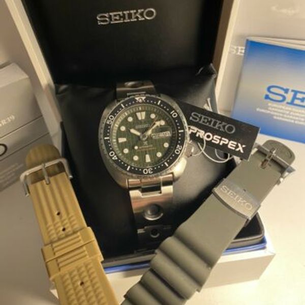 Seiko SRPE05 Turtle FULL SET w/ EXTRAS! Strapcode Rollball + Uncle