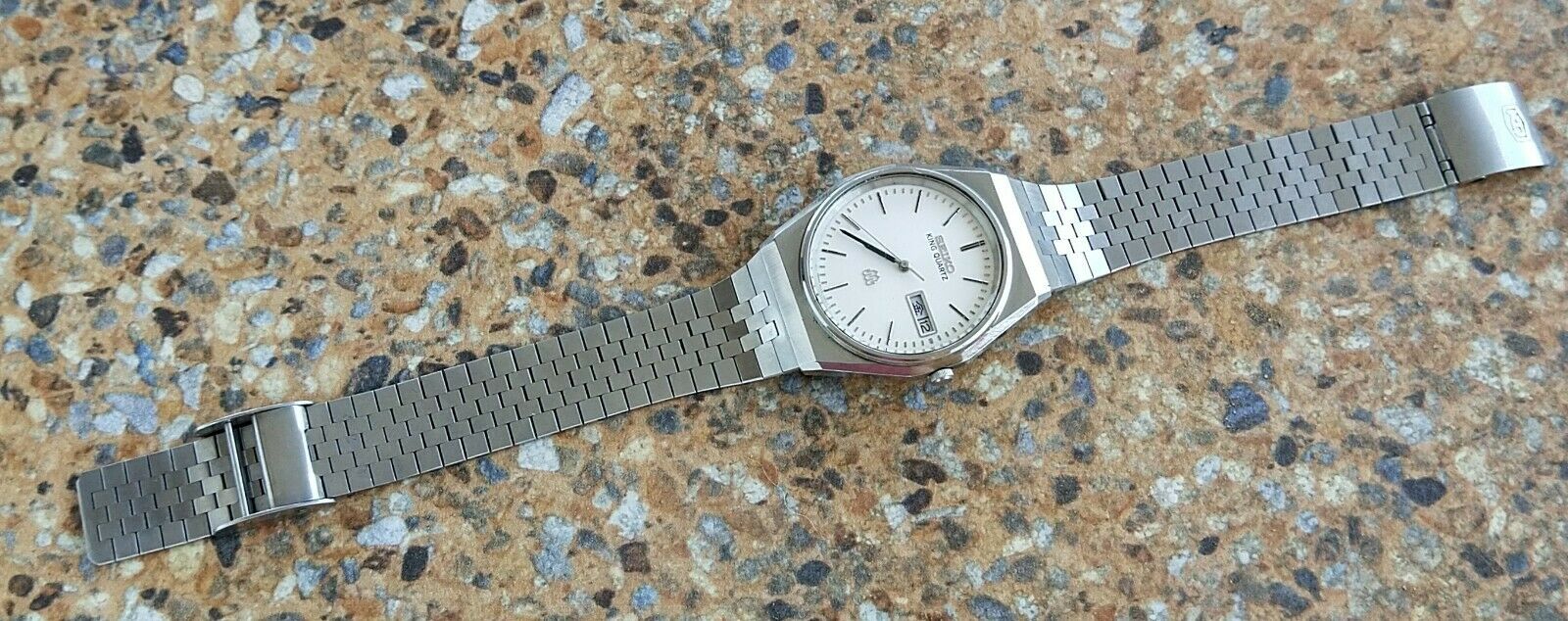 Vintage Seiko King Quartz Twin 9443 7000 February 1983 JDM Kanji 