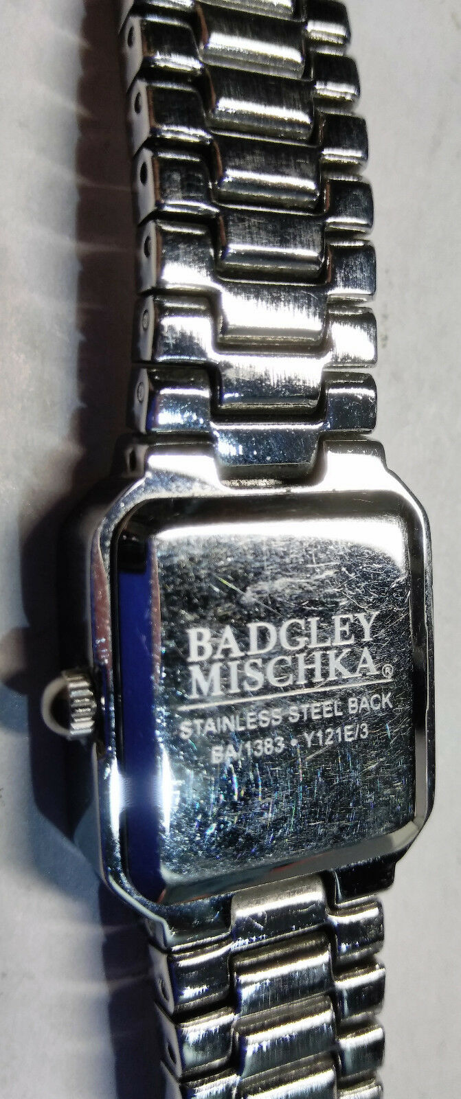 Badgley mischka swarovski sale crystal women's watch