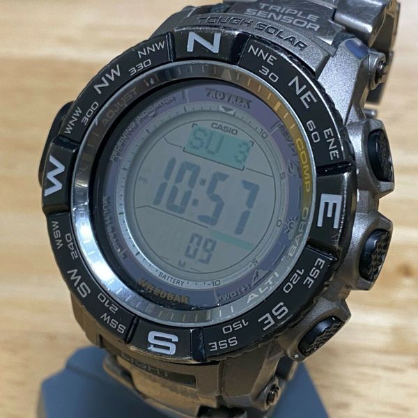 Casio Protrek Prw 3500t Mens 200m Tough Solar Triple Sensor Digital