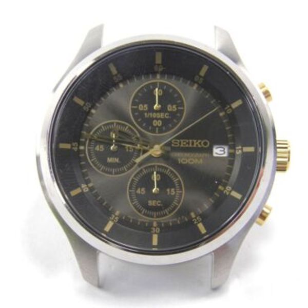 Mens Seiko Chronograph 4T57-00G0 stainless steel quartz wrist watch |  WatchCharts