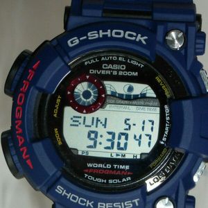 Casio G Shock Frogman 3185 GF1000 NV Watch Navy Box Tin Papers 50 No Reserve WatchCharts Marketplace