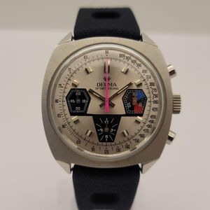 ZODIAC VINTAGE DESERT FALCON CHRONOGRAPH ZO4501 SCREW DOWN CROWN