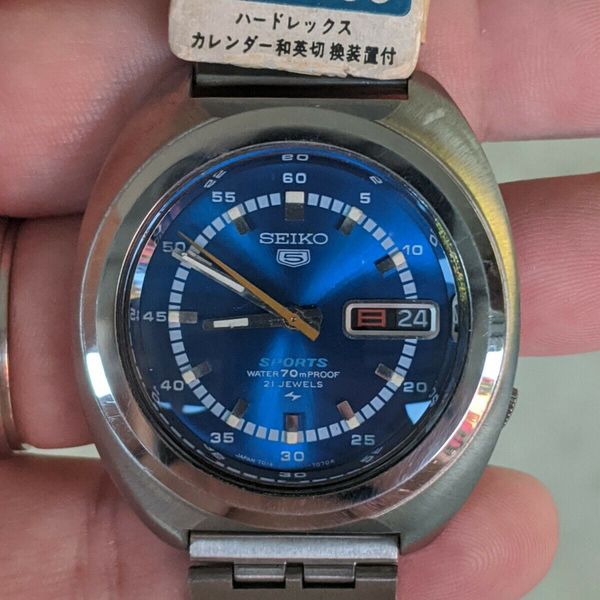 Vintage '70 Seiko 7019-7050 Sports Diver JDM Watch, Proof, Near-NOS w/ Tag,  Bag | WatchCharts