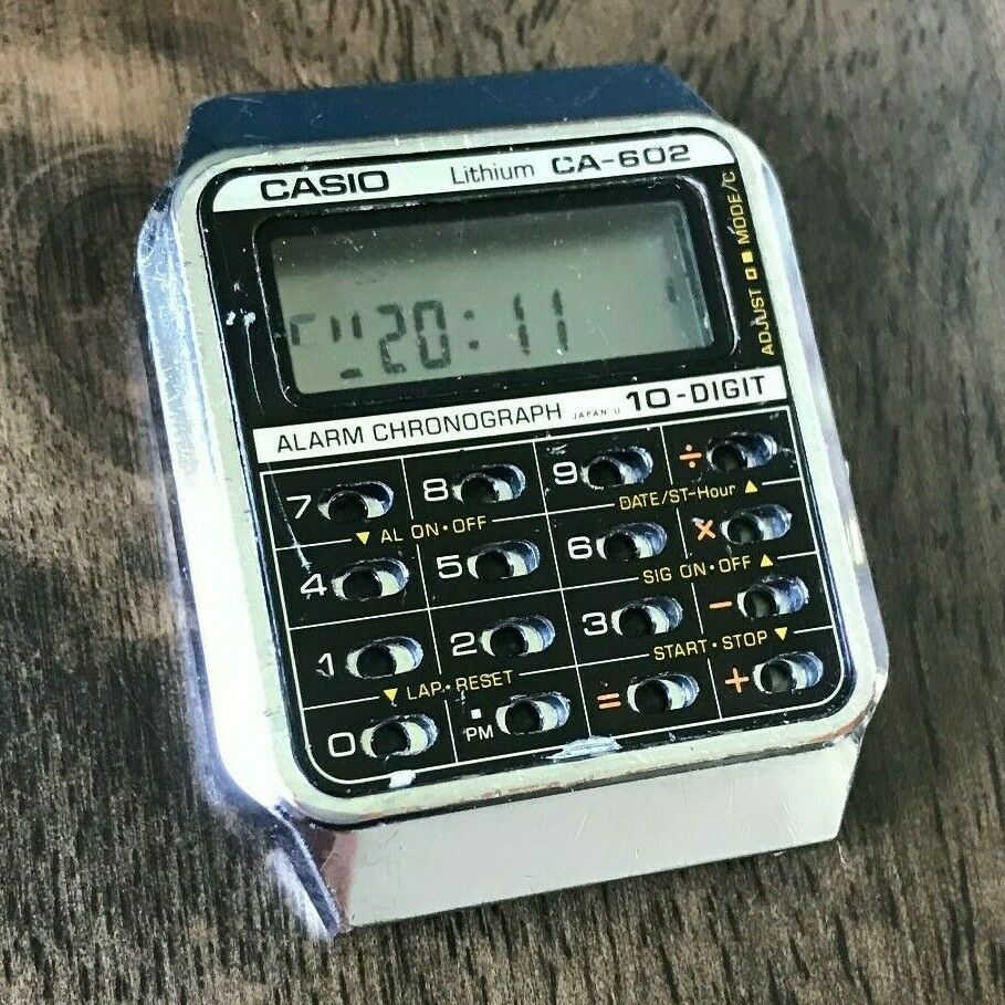 1984 casio calculator watch