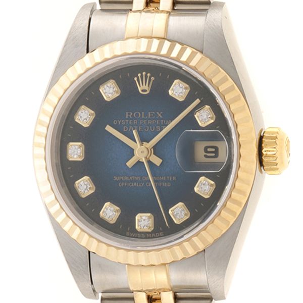 [No. P] ROLEX Rolex Watch Datejust 79173G Ladies Automatic Blue ...