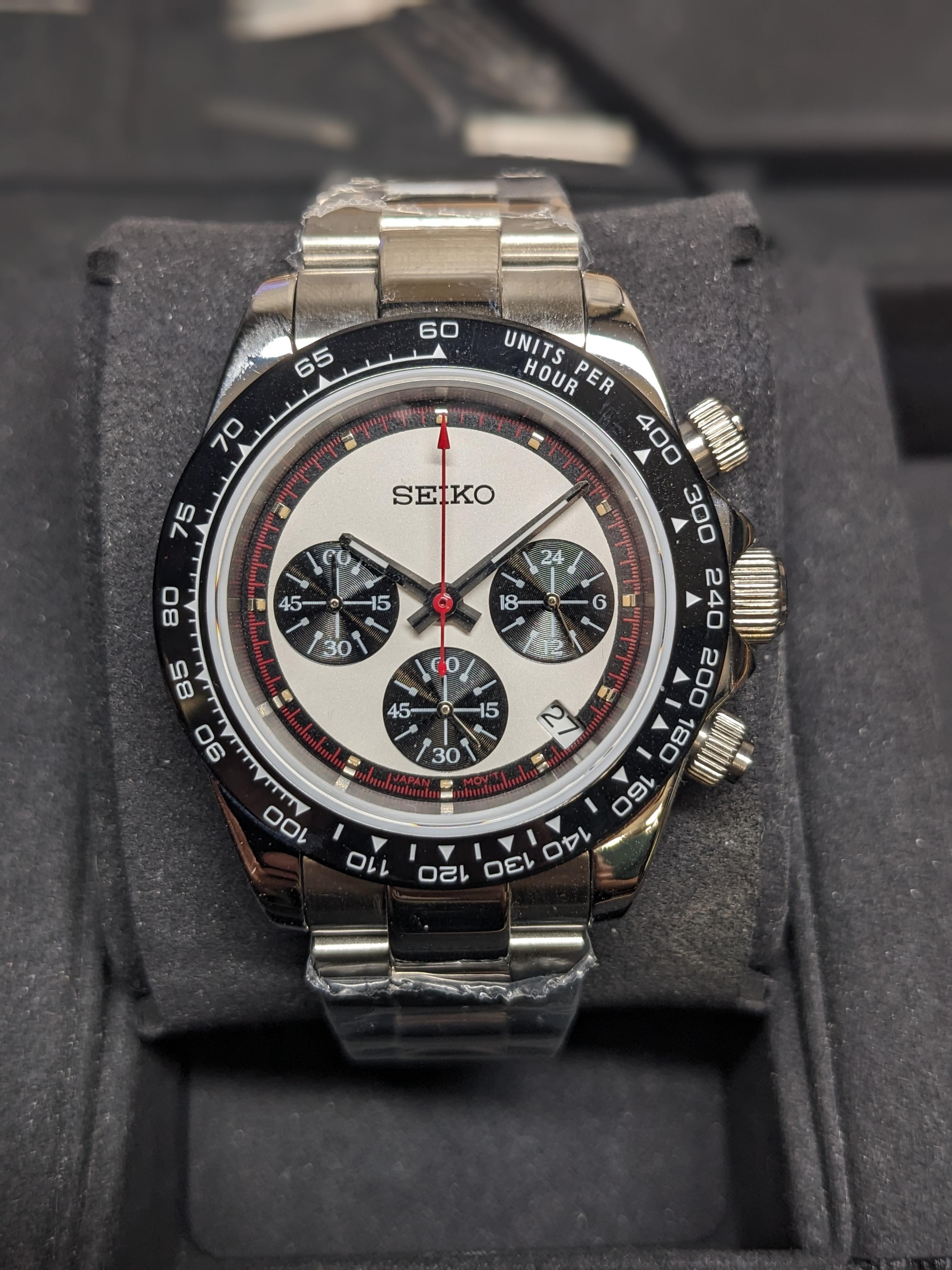 WTS] Custom Watch Mod: Vintage Panda Dial Chrono - Seiko VK63