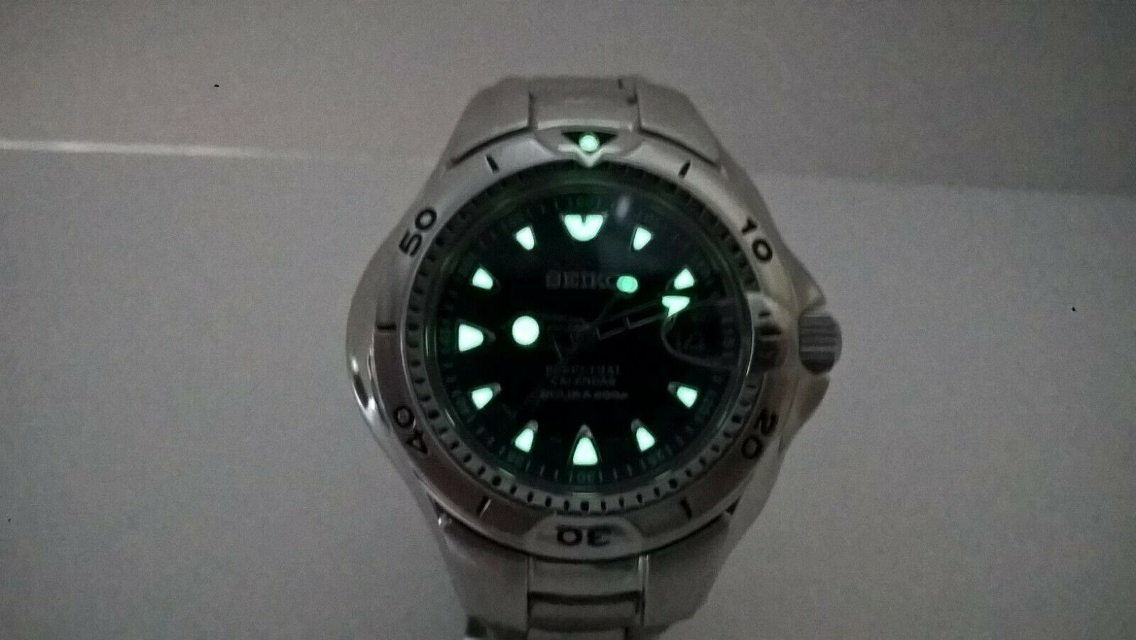 Seiko Scuba 200m Pippin SBCM007 Blue 8F35-0030 Perpetual HAQ; Full