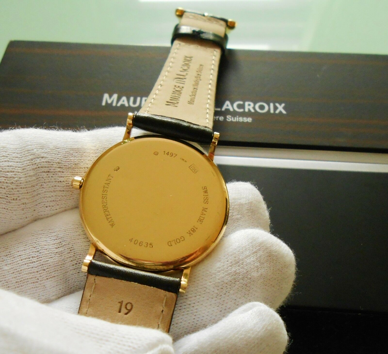 MAURICE LACROIX ~ Men's 18ct/18k 750 Solid Gold Watch ~ Boxed | WatchCharts  Marketplace