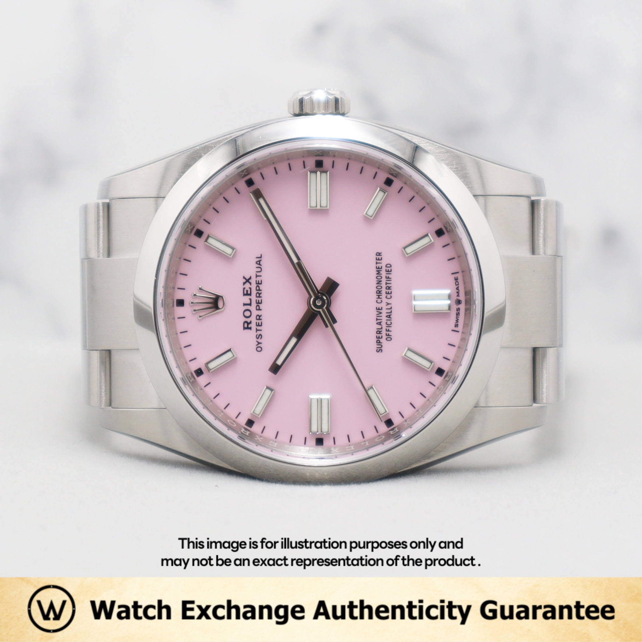 New Dec 2023 Rolex Oyster Perpetual Oyster 126000 Candy Pink Dial