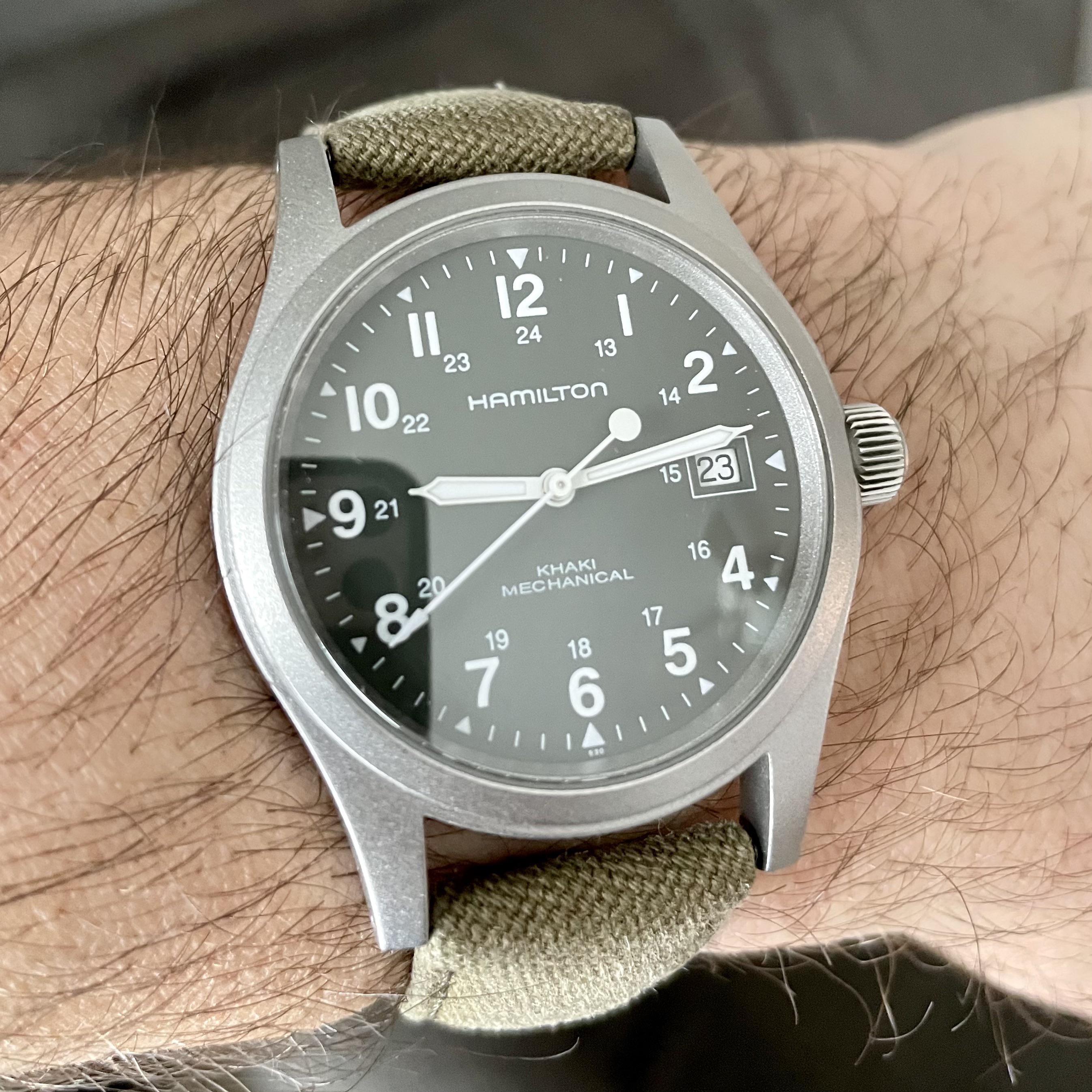 WTS WTT Hamilton Khaki Field Mechanical H694190 Extra Strap