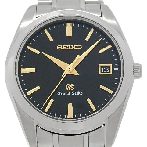 SEIKO Seiko GS Grand Seiko SBGX069 9F62 Quartz Men s Ti Black Dial Used DS KATOU WatchCharts Marketplace