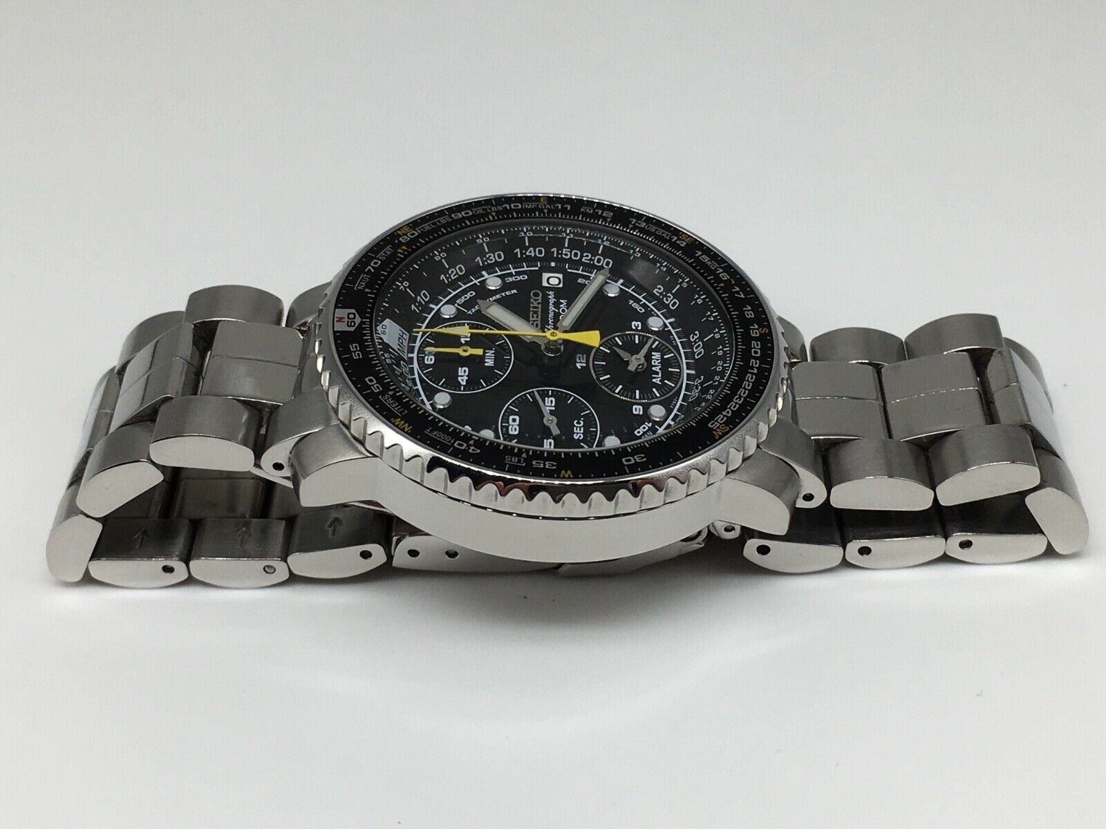 VINTAGE SEIKO FLIGHTMASTER CHRONOGRAPH 7T62 OEBO MENS WATCH