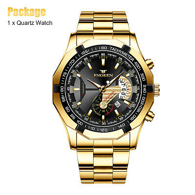 Men Watch Relojes De Hombre Stainless Steel Quartz Classic