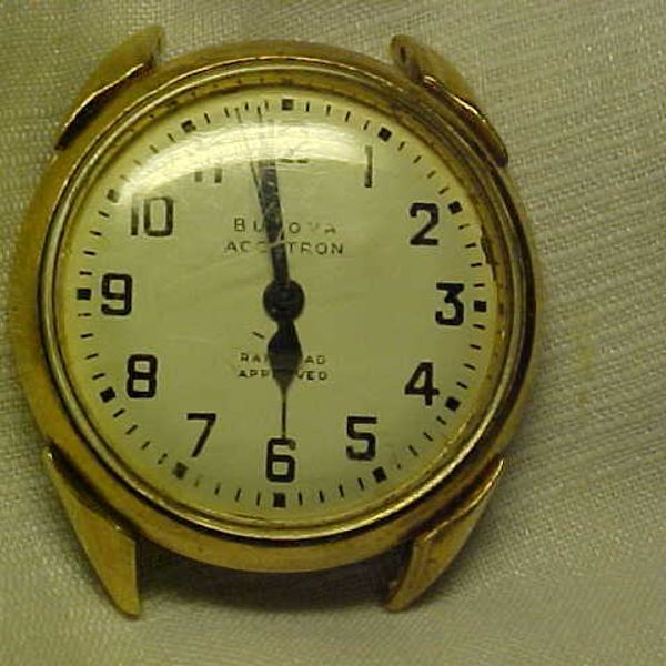 1960 Bulova Accutron RailRoad Approved Wrist Watch 10Kt Gold Filled ...