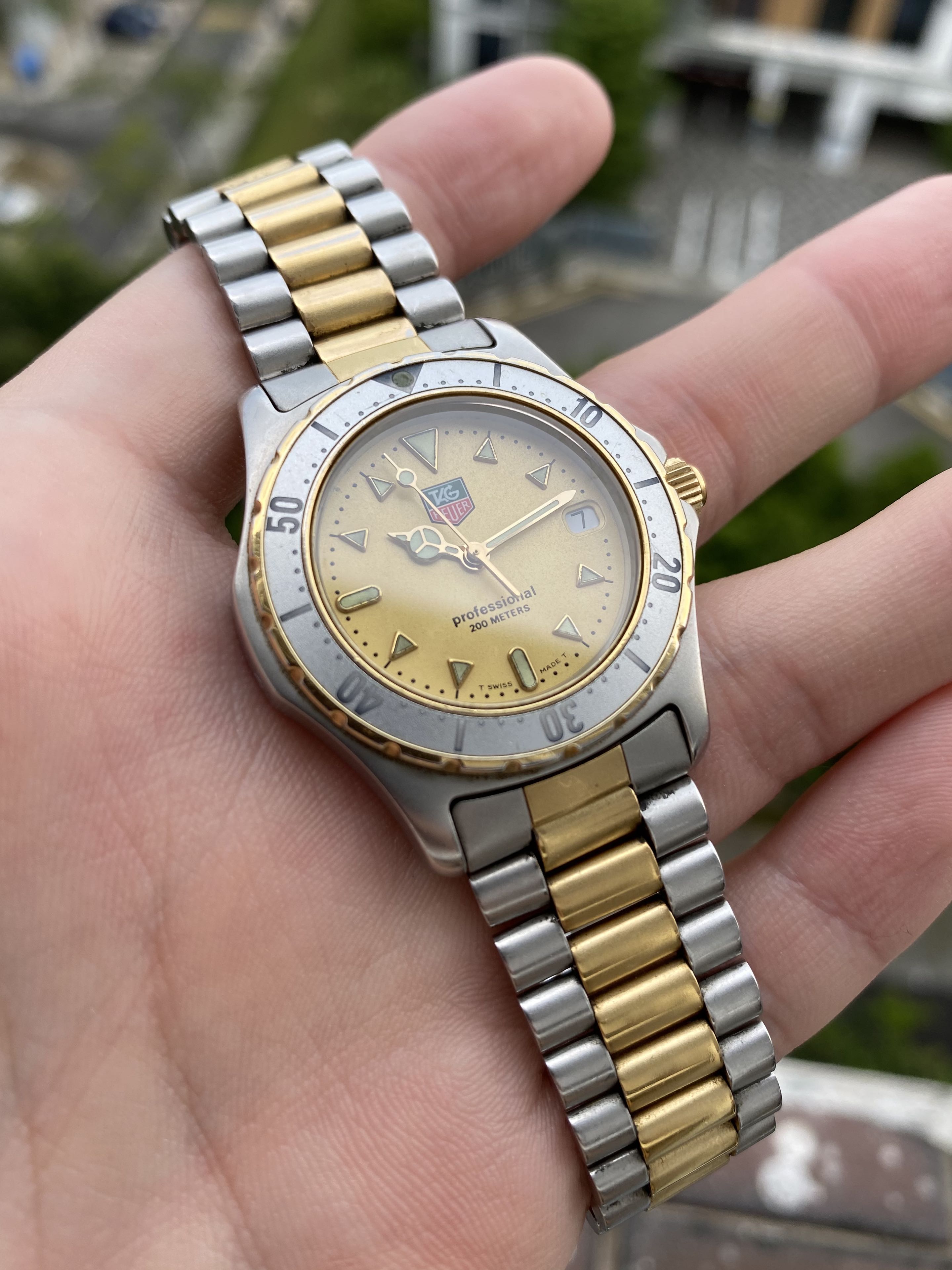 TAG Heuer Professional WE 1221-2 Quartz Watch New Battery 