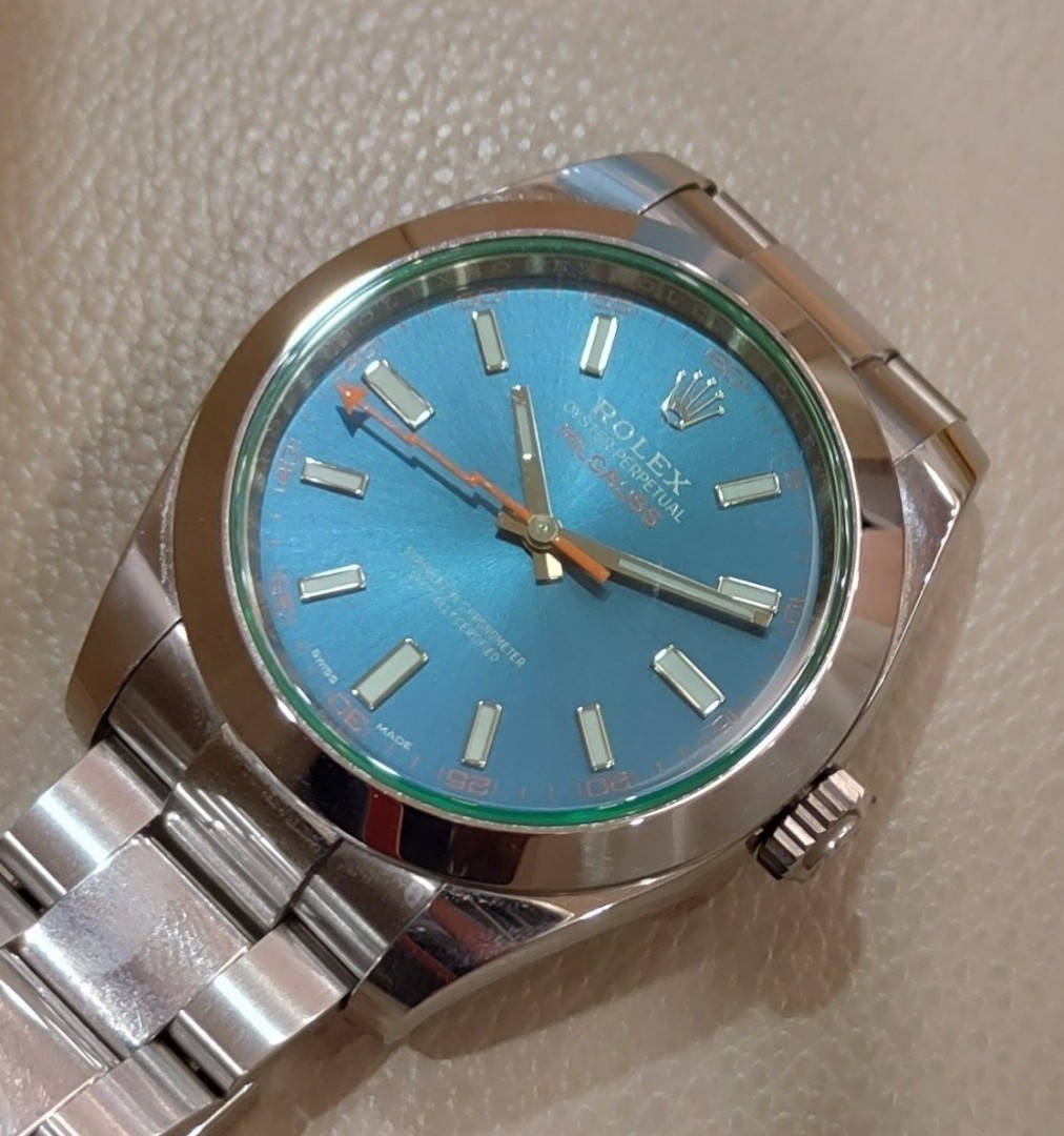 FT 2023 ROLEX MILGAUSS BLUE DISCONTINUED trade Rolex gmt sprite